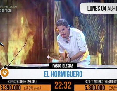 Pablo Iglesias consigue el ansiado "Minuto de oro" tocando la melodía de 'Juego de Tronos'