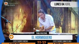 Pablo Iglesias consigue el ansiado "Minuto de oro" tocando la melodía de 'Juego de Tronos'