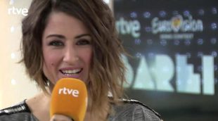 Así fue la rueda de prensa de Barei antes de partir hacia Eurovisión 2016