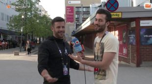 El tour de Giuseppe di Bella por las áreas "prohibidas" para las cámaras del 'Festival de Eurovisión 2016' en Estocolmo