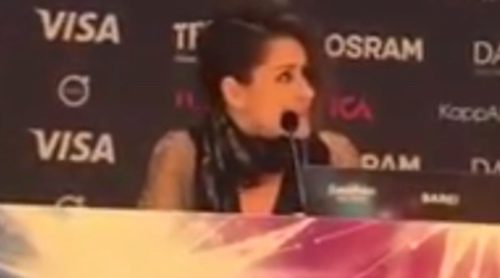 Última rueda de prensa de Barei antes de la Final de Eurovisión 2016