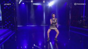 Silvia Abril volvió a Eurovisión en 'Late motiv': así fue su imitación de Barei