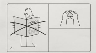 Las instrucciones para crear un gag del sofá de 'Los Simpson' como un mueble de Ikea