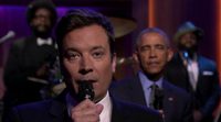 La última de Jimmy Fallon: consigue que Obama cante el "Work" de Rihanna