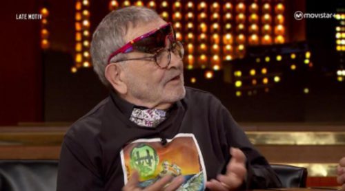 Fernando Arrabal tira adrede su copa de vino y Buenafuente se suma al "caos"