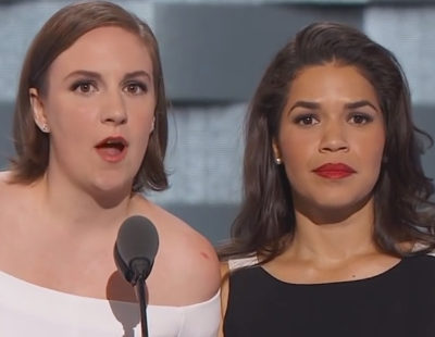 Lena Dunham y America Ferrera se unen contra Donald Trump en su poderoso discurso en la Convención Nacional Demócrata