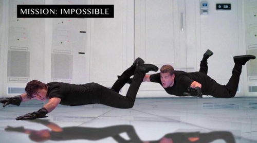 Tom Cruise parodia toda su filmografía en el programa de James Corden