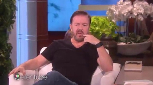 Ellen DeGeneres asusta a Ricky Gervais con un imitador de Donald Trump