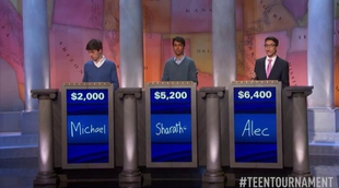 'Jeopardy!': Un adolescente pierde el premio de 100.000 dólares por un dólar de diferencia con su oponente