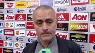 José Mourinho enfurece con un periodista tras el último pinchazo del Manchester United en liga