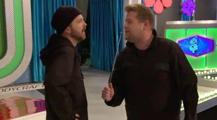 Aaron Paul se cuela en el plató de 'El precio justo' con James Corden
