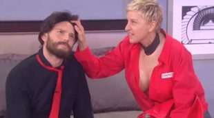 Ellen DeGeneres recrea "50 sombras más oscuras" con su protagonista, Jamie Dornan