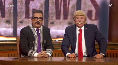 'Late Motiv': Andreu Buenafuente y Donald Trump presentan el informativo mexicano "Wall News"