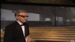 Woody Allen pisa por primera y única vez el escenario de los Oscar para homenajear a Nueva York tras el 11-S