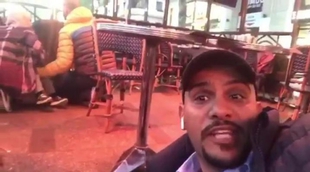 Un reportero graba con su móvil los instantes posteriores al atentado de París