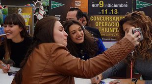 Directo de la firma de discos de 'OT 2017' con Aitana, Ana Guerra y Miriam en Valencia