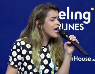 Eurovisión 2018: Amaia emociona a los medios cantando una copla en la rueda de prensa