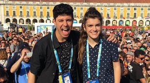 Eurovisión 2018: Encuentro de Amaia y Alfred con los fans en el Eurovillage