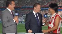 Mundial Rusia 2018: El humorista Eugenio Derbez se cuela en directo en el set de Telemundo