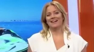 Una reportera de 'Murcia conecta' se cae de una moto acuática en pleno directo