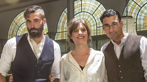 Los actores de 'El Continental' nos muestran el club: Así es el plató de rodaje en Madrid