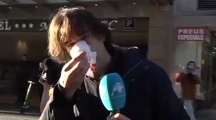 Brutal agresión a Cake Minuesa, reportero de Intereconomía, durante las protestas de los CDR en Barcelona