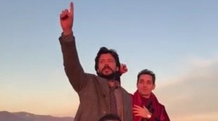 'La Casa de Papel': Álvaro Morte y Pedro Alonso revolucionan Florencia en el rodaje de la tercera temporada