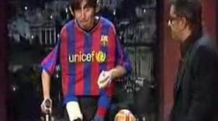 Berto se disfraza de Leo Messi para hablar de su lesión