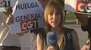 Interrumpen la labor informativa de una periodista de 'España directo'
