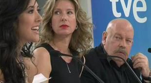 Rueda de prensa antes de la partida de Lucía Pérez hacia Eurovisión