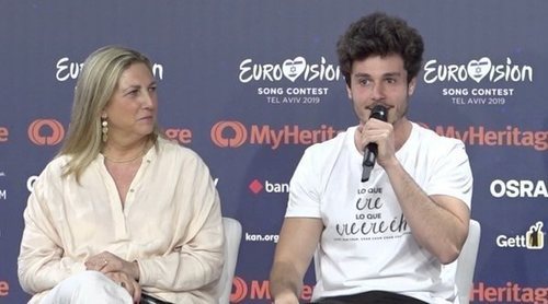 Eurovisión 2019: Rueda de prensa completa de Miki Nuñez tras el primer ensayo de "La venda"