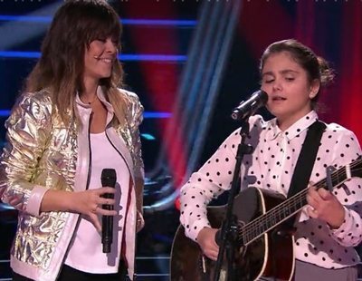 Isabel cumple su sueño de cantar "Borracha de amor" con Vanesa Martín en 'La Voz Kids'