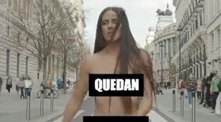 Cristina Pedroche se desnuda en las calles de Madrid para promocionar las Campanadas 2021-2022