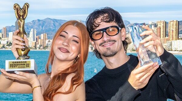 Tony Grox y Lucycalys, ganadores del Benidorm Fest 2026: "Vamos a tener custodia compartida con los premios"