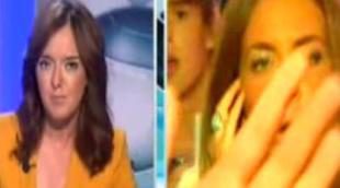 Algunos manifestantes obstaculizan el trabajo de una reportera de Intereconomía TV