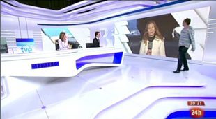 El espontáneo de 'Más vale tarde' se cuela en el 'Telediario 2'