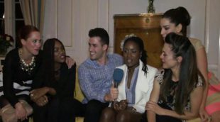 Ruth Lorenzo y sus coristas cantan 'Dancing in the Rain' en la embajada española en Copenhague