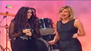 Shakira y Terelu Campos en 'Con T de Tarde' en Telemadrid