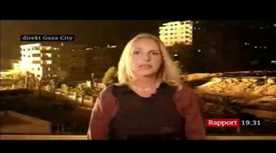 Una periodista es sorprendida por un misil israelí mientras informa en Gaza