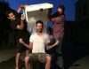 Adam Levine, Blake Shelton y Carson Daly cumplen el reto del cubo de agua helada