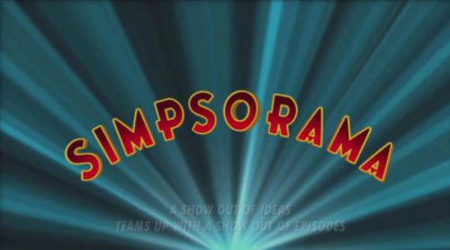 Cabecera de 'Los Simpson' con el crossover de 'Futurama'