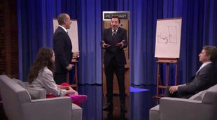 La surrealista partida de Pictionary de Jerry Seinfeld, Martin Short y Jimmy Fallon