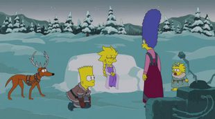 'Los Simpson' rinde homenaje a "Frozen" en su cabecera especial de Navidad