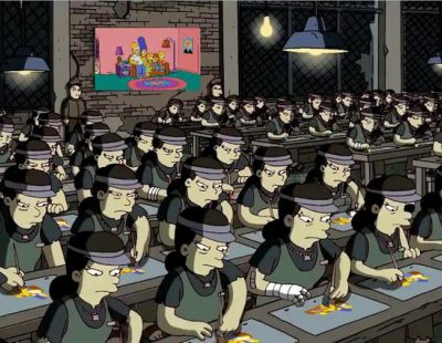 Banksy diseña la cabecera de 'Los Simpson'
