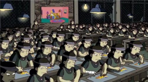 Banksy diseña la cabecera de 'Los Simpson'