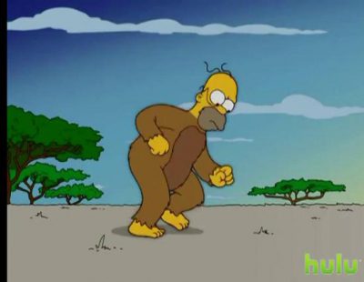Así repasan 'Los Simpson' la evolución del ser humano