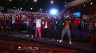 El público de 'The Ellen Show' baila "Uptown Funk" con Bruno Mars