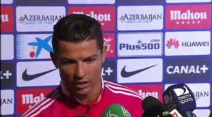 Cristiano Ronaldo a un periodista de TV3: "No eres inteligente, perdona"
