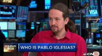 Pablo Iglesias concede una entrevista a la CNBC en español con sólo unas preguntas en inglés