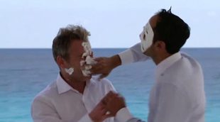 No emitido en TV: Laurent y su amigo acabaron a tartazo limpio en 'Casados a primera vista'